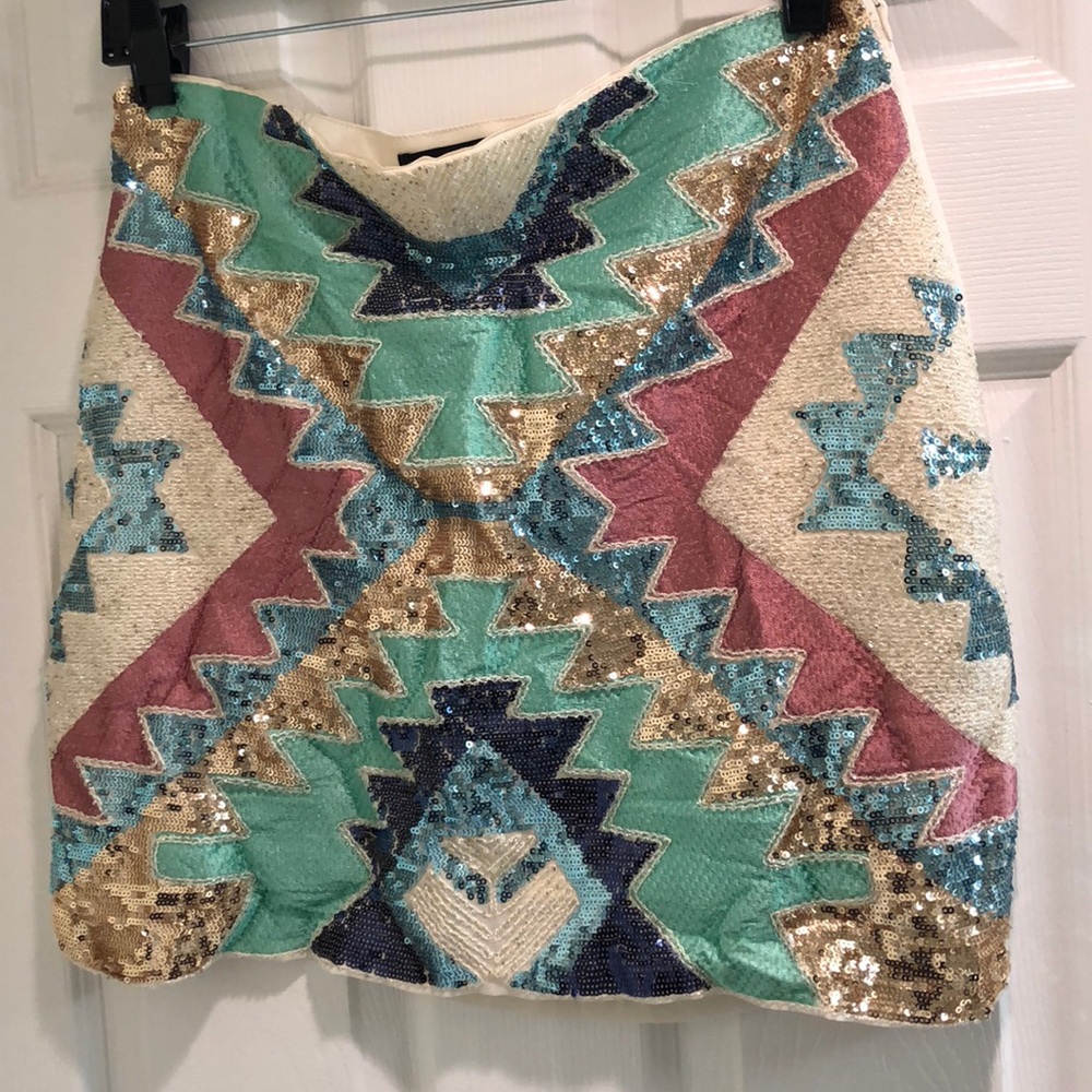 Sequin miniskirt